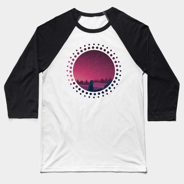 Space Adventure Baseball T-Shirt by The Tee Tree